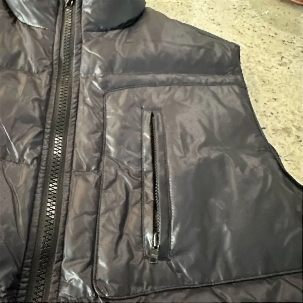 Edwin Men's Black Puffer Vest Size M‎ Sleeveless Casual Lightweight